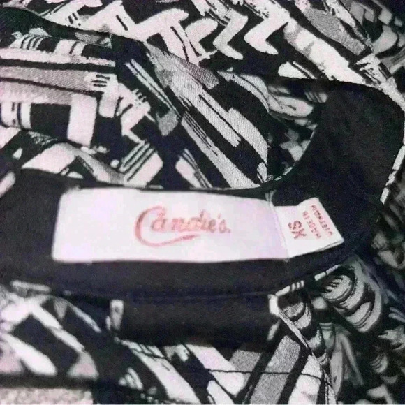 Candie's Lace-Up Handkerchief Midi Dress size XS Open Back - Picture 5 of 5